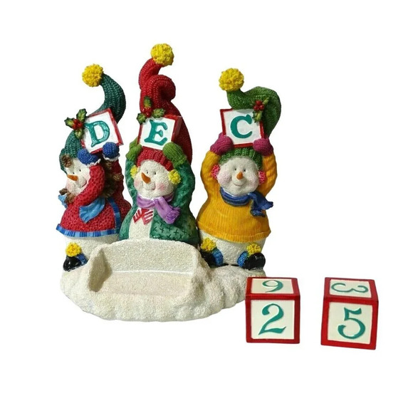 Fitz & Floyd Christmas Countdown Calendar Snowman - Picture 2 of 8